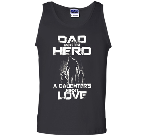 dad and a son first hero a daughter first love mom t shirt