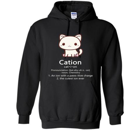 Cute Science Cat T-Shirt Cation Chemistry Pawsitive Element
