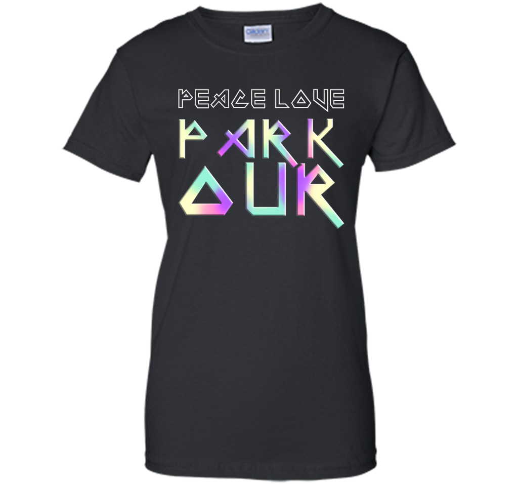 Peace Love Parkour EDM Style T-Shirt