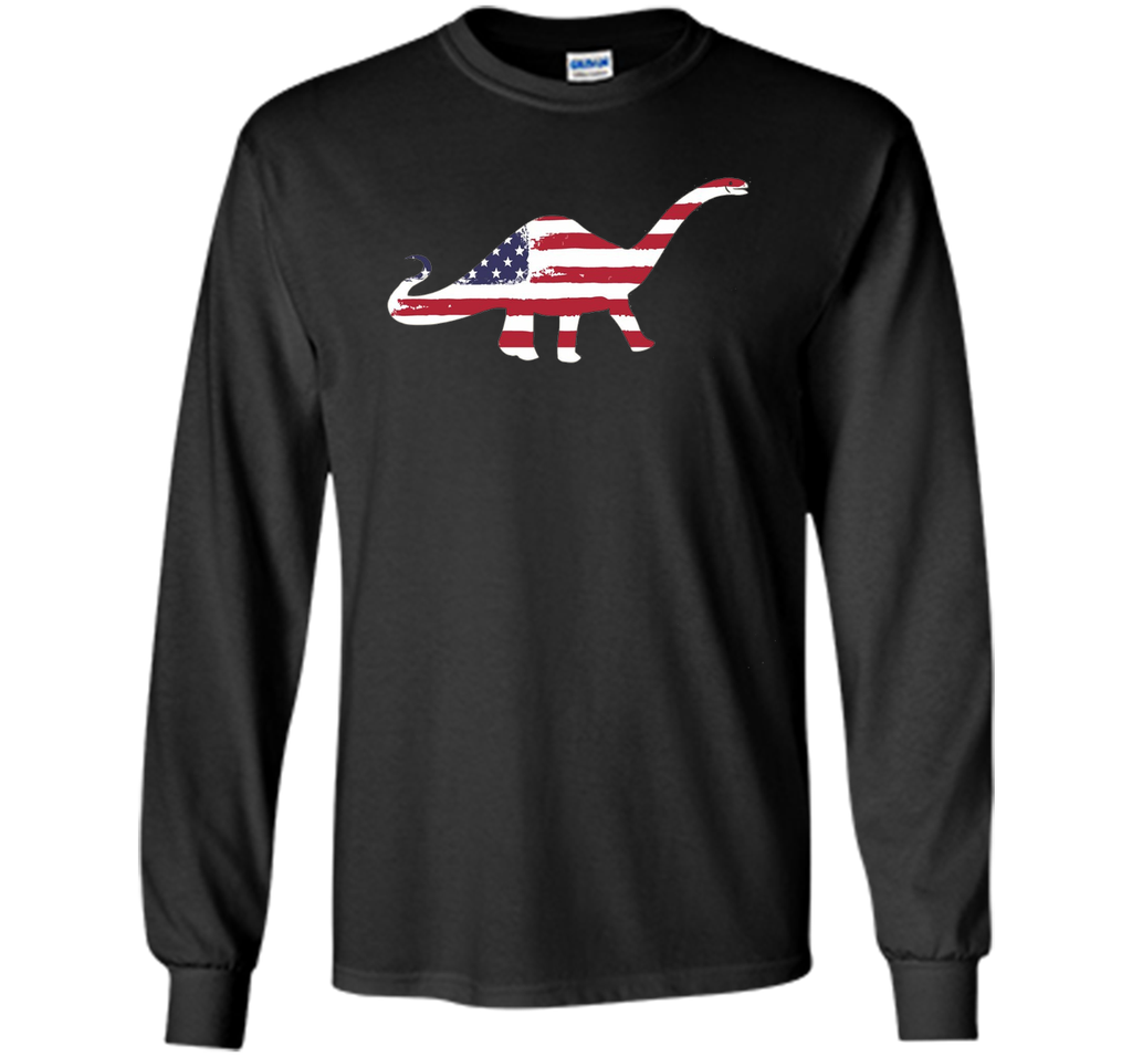 USA Dinosaur American Flag 4th of July T Shirt