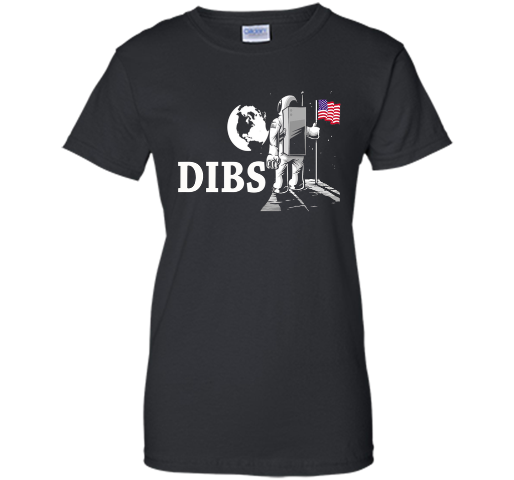 July 4th Dibs USA Flag On Moon Astronaut Space T-Shirt