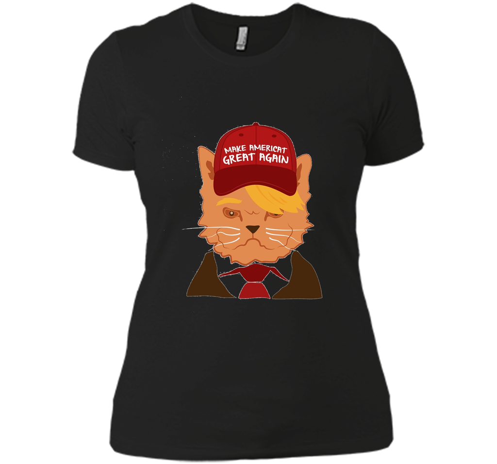 Novelty Trump Cat America T-shirt