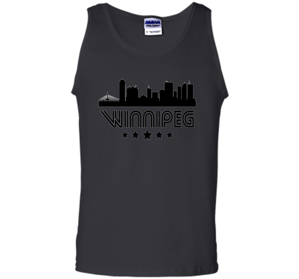 Winnipeg Manitoba Skyline Retro Style T-Shirt