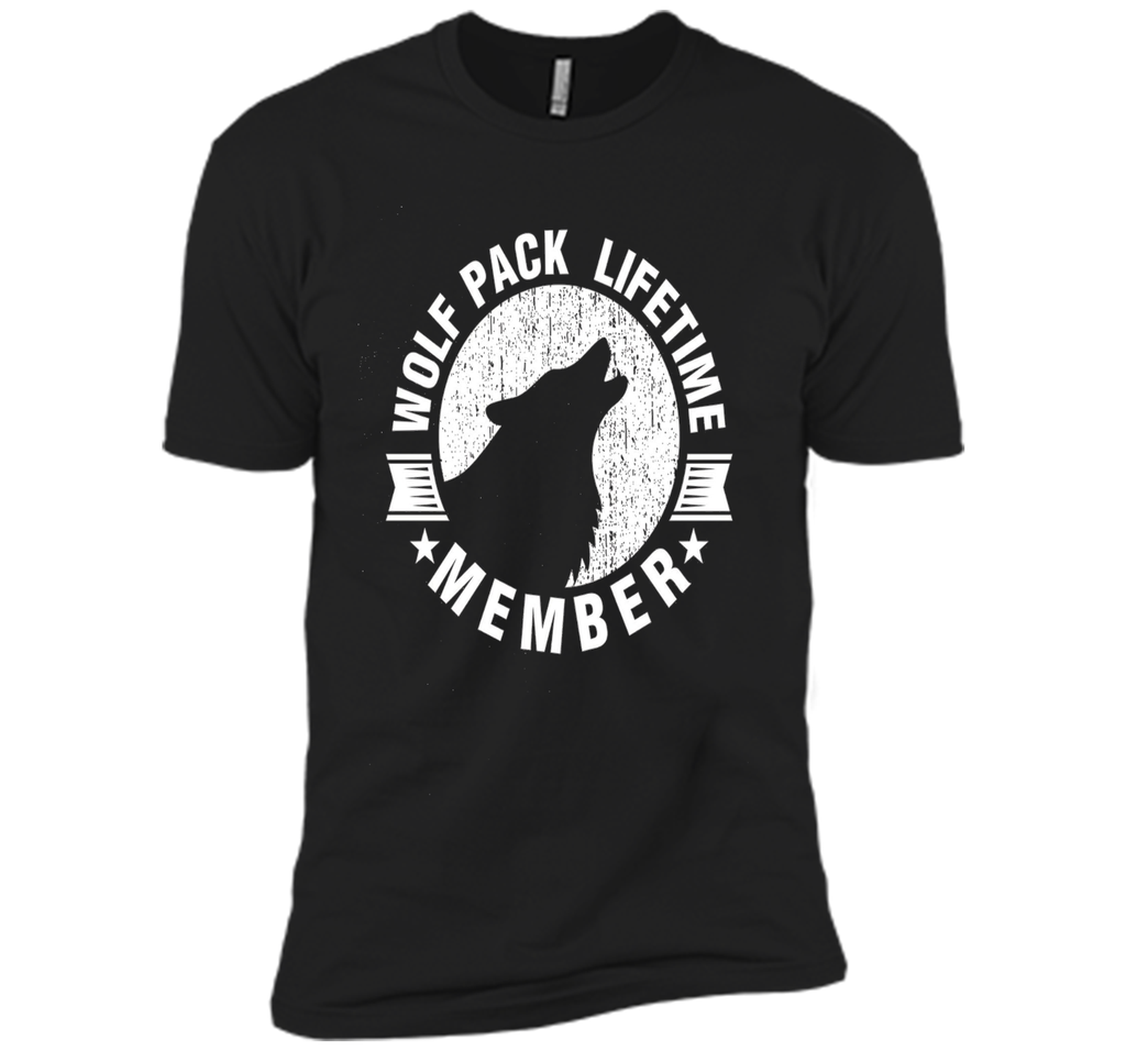 Lifetime Wolf Pack Member Distressed Howling T-shirt