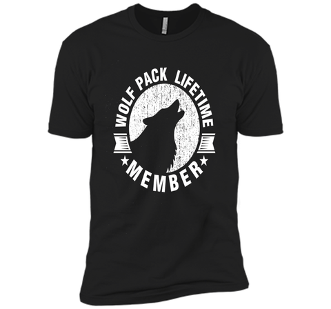 Lifetime Wolf Pack Member Distressed Howling T-shirt