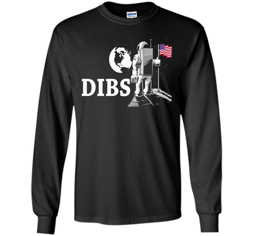 July 4th Dibs USA Flag On Moon Astronaut Space T-Shirt