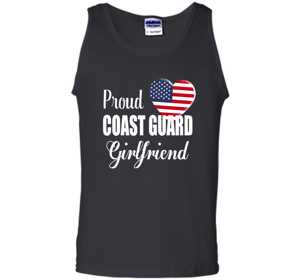 Proud Coast Guard Girlfriend Patriotic Heart T Shirt t-shirt