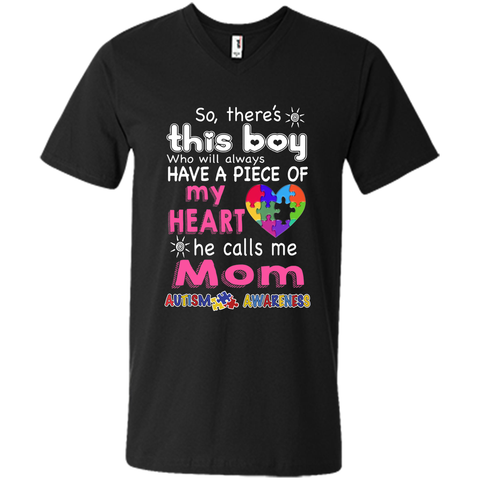 There's This boy - He call me Mom - Autism Awareness shirt - mother's day