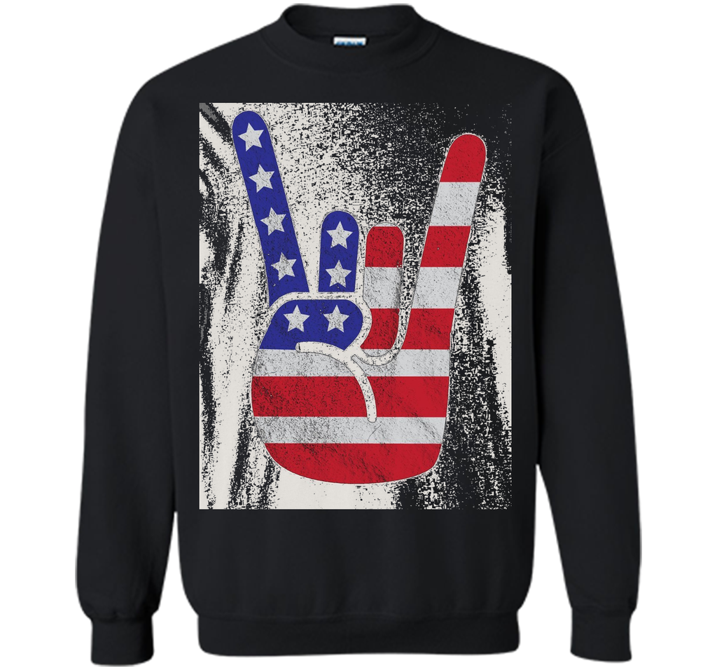Premium Vintage American Flag Big Rock Sign America Shirt