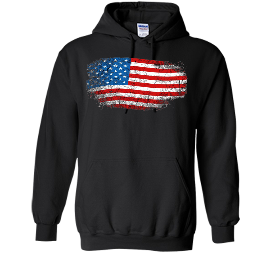 Cool Distressed American USA Flag Shirt 4th of July Clothing