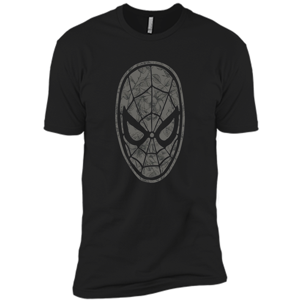 Spider-Man Grayscale Floral Print Graphic T-Shirt