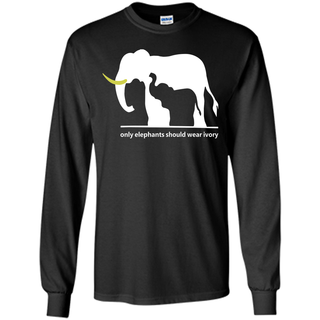 Elephants T Shirt - Only Elephants Should Wear Ivory T Shirt