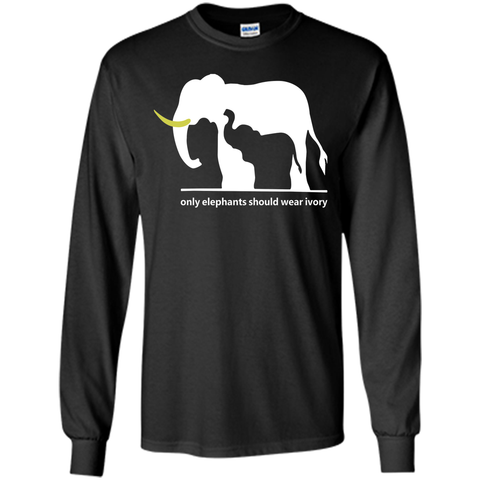 Elephants T Shirt - Only Elephants Should Wear Ivory T Shirt