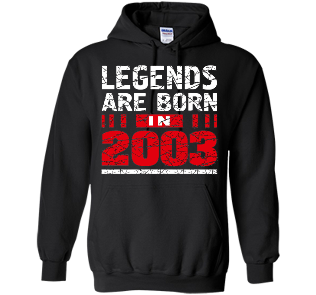 Legends Are Born in 2003 T Shirt Birthday Teenager Gift 14th