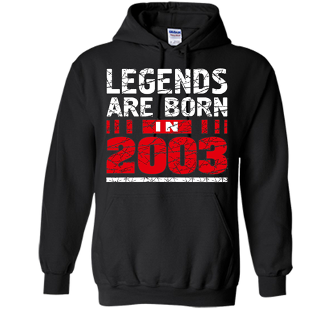 Legends Are Born in 2003 T Shirt Birthday Teenager Gift 14th