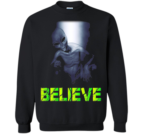 Believe, Space Aliens Do Exist, UFO Alien Scary Tshirt