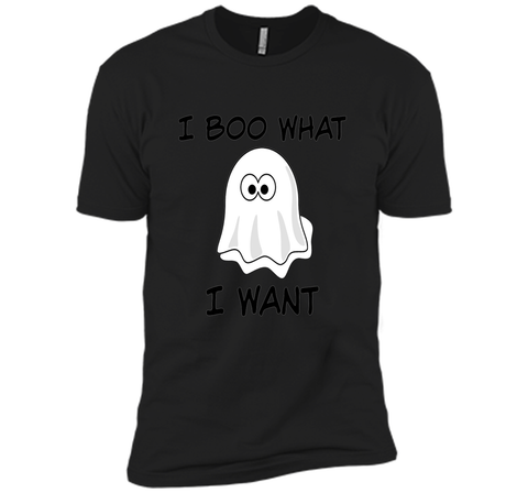 Funny Halloween T Shirt, I BOO What I want Next Level Premium Short Sleeve Tee