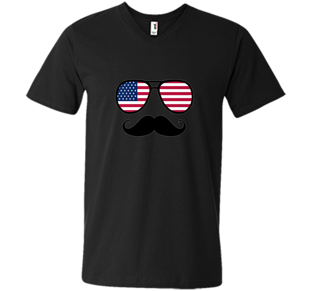 Funny Glasses Flag Shirt 4th of July for Men Women Kids