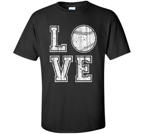 I Love Baseball Ball T Shirt Baseball Gift for Mom Dad Fan