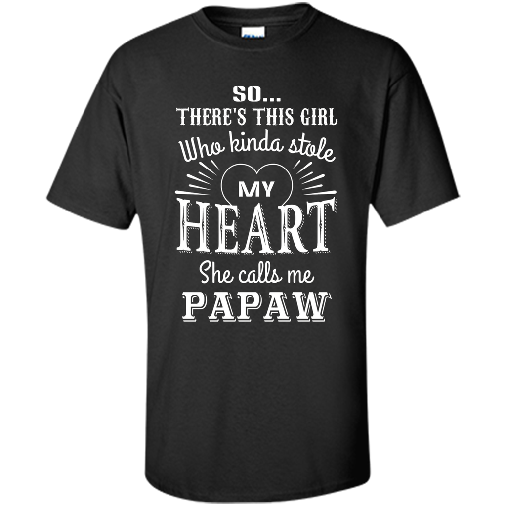 PAPAW & GRANDDAUGHTER, she stole my heart tshirt