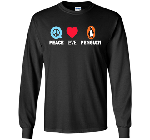 Peace Love Penguins Tee - Funny Penguin Animal Lover T-Shirt