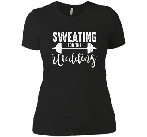 Sweating for the Wedding T Shirt bride Gym Shirts