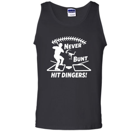 Funny Never Bunt Hit Dingers Baseball Hitter T-shirt