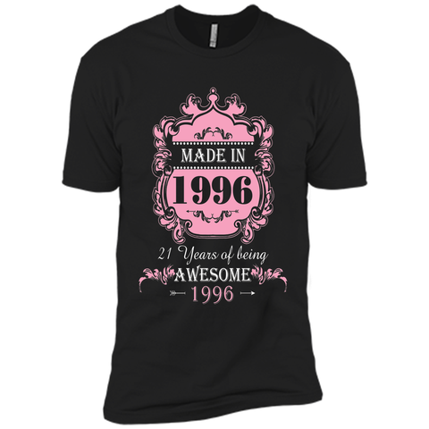 Made In 1996 T Shirt- 21 Years Old 21th Birthday Gift