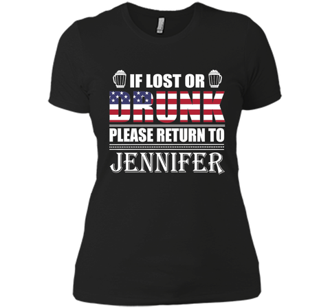If Lost Or Drunk Please Return To Jennifer T-Shirt- Beer Sh