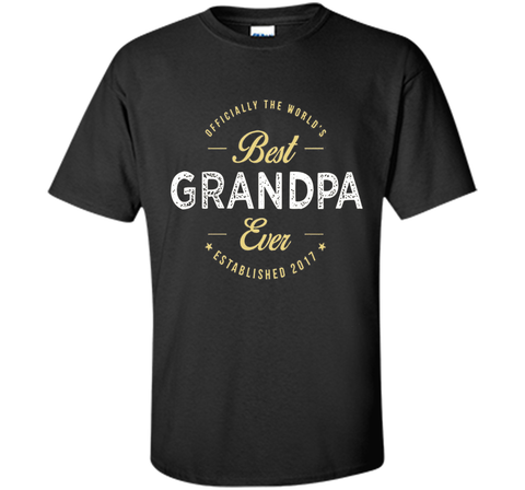 official the worlds best grandpa ever established 2017 shirt