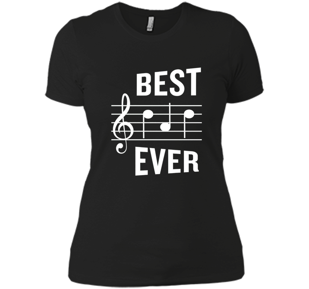 Best Dad Ever T-Shirt Funny Music Note Father's Gift