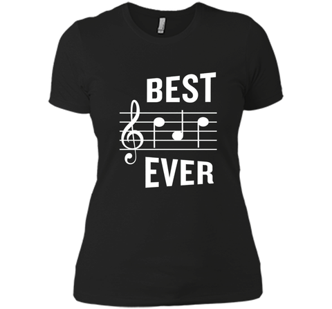 Best Dad Ever T-Shirt Funny Music Note Father's Gift
