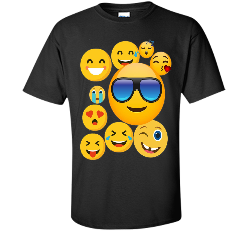 emoji wear -shirt Emoticon Cute smileys Face T-Shirt