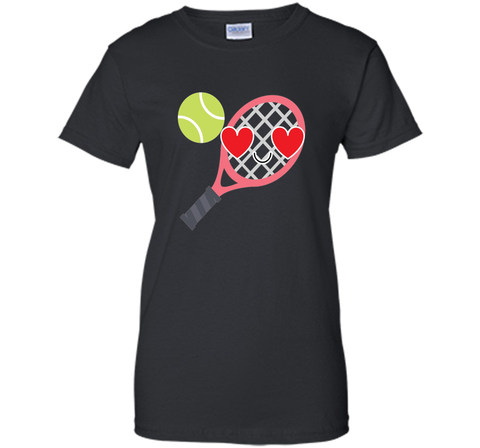 Tennis Emoji Heart Eye Shirt Soft Serve T-Shirt Tee