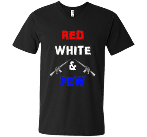 Red White & Pew AR15 Black Rifle America 4th of July Gun