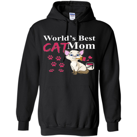 Worlds Best Cat Mom - Cat Lovers Mother's Day Gift Tee Shirt