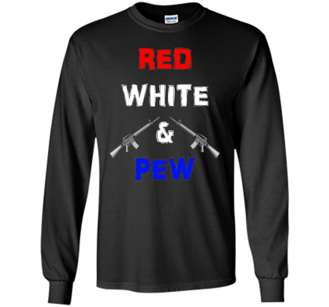 Red White & Pew AR15 Black Rifle America 4th of July Gun