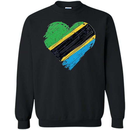 Tanzania Flag Shirt Heart Flag Of Tanzania T Shirt