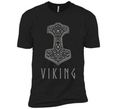 Thor's Hammer Mjolnir and Viking Silver T-Shirt