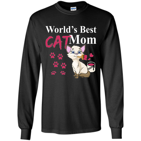 Worlds Best Cat Mom - Cat Lovers Mother's Day Gift Tee Shirt