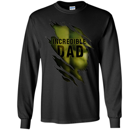 Mens incredible Dad T-Shirt Funny Superhero shirt