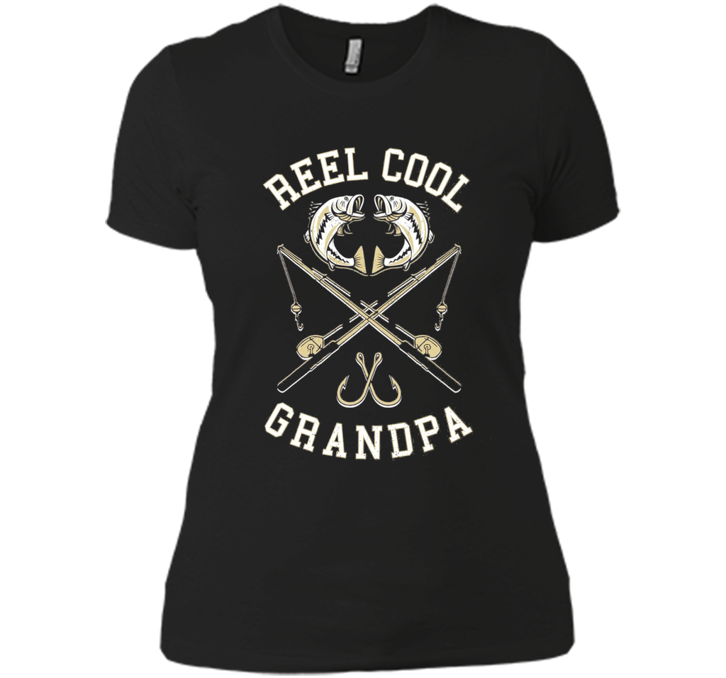 Mens Reel Cool Grandpa Funny Fishing T-Shirt