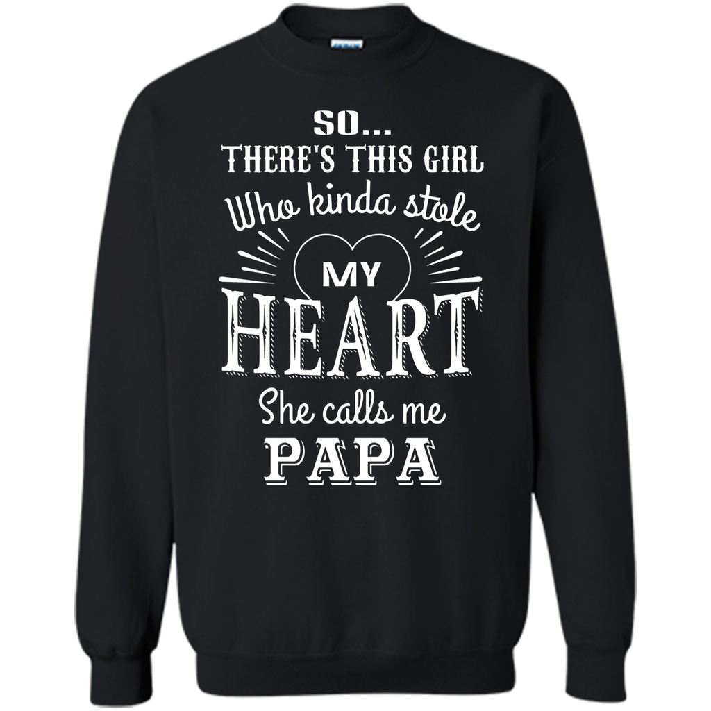 PAPA & GRANDDAUGHTER, she stole my heart tshirt