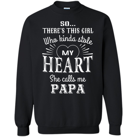 PAPA & GRANDDAUGHTER, she stole my heart tshirt