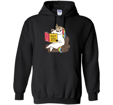 Unicorn Shirt Believe in Yourself Motivational Book Lover