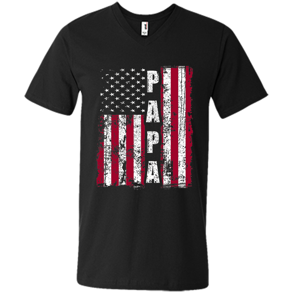 PAPA American Flag T-Shirt Father's Day 2017 Gifts