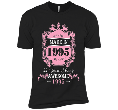 Made In 1995 T Shirt- 22 Years Old 22th Birthday Gift
