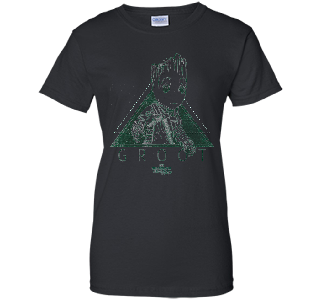 Marvel Groot Guardians of Galaxy 2 Triangle Graphic T-Shirt