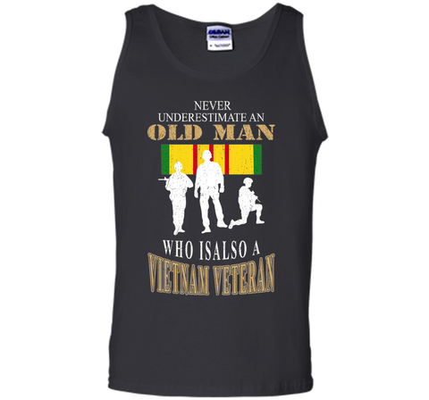 Men's Never underestimate OLD MAN is VIETNAM VETERAN TShirt