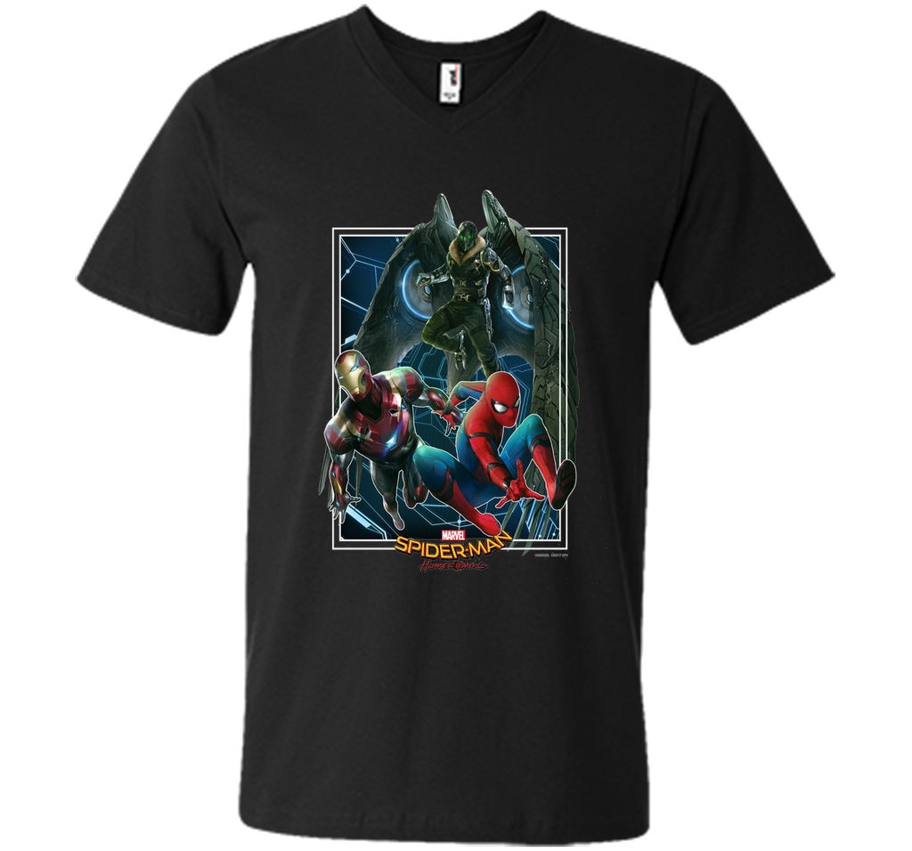 Marvel Spider-Man Homecoming Iron Man Vulture Battle T-Shirt